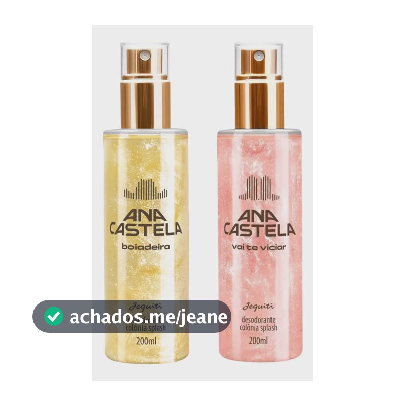 Kit 2 Body Splash Ana Castela Boiadeira e Vai Te Viciar Jequiti 200ml Feminino Perfume Colônia Kit Presente Original