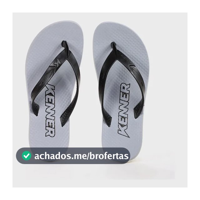 Chinelo Kenner New Summer E Confortavel Verao Cinza Cinza 40 Br
