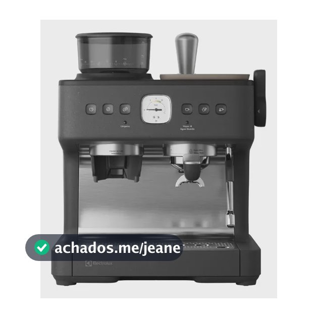 Cafeteira Espresso Latte Electrolux com Moedor de Grãos Integrado, Café em Pó e Sache Saida de Vapor independente Aquecimento de Xícaras Estilo Barista Expert ECM90 Preto Fosco