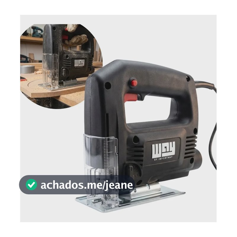 Serra Tico-Tico Elétrica ImportWay 500W para Madeira e Alumínio