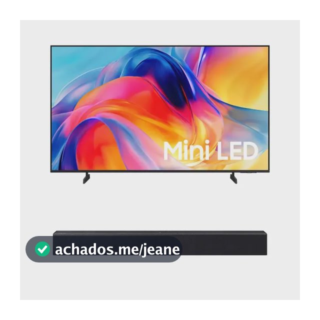 Samsung Smart Tv 55 Miniled 4k M75h + Soundbar Samsung Hw-b400f