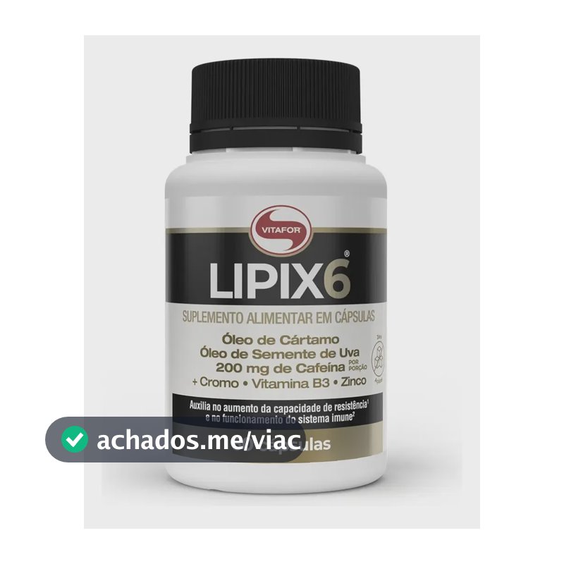 Lipix 6 com 60 Cápsulas Vitafor