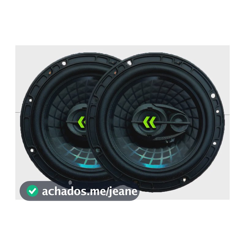 Par Auto Falante Triaxial Bravox 6 Polegadas Revo 6 140wrms Preto