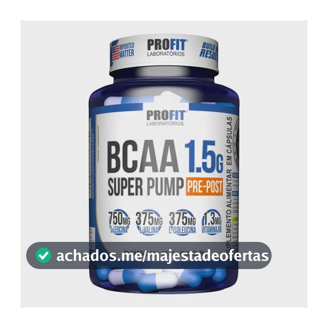 BCAA Profit Labs em cápsula Sem sabor x 1.5g de 60 un