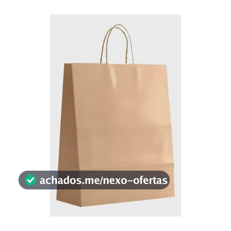 Sacola De Papel Kraft 23x10x28 ( 50unid Promoção )
