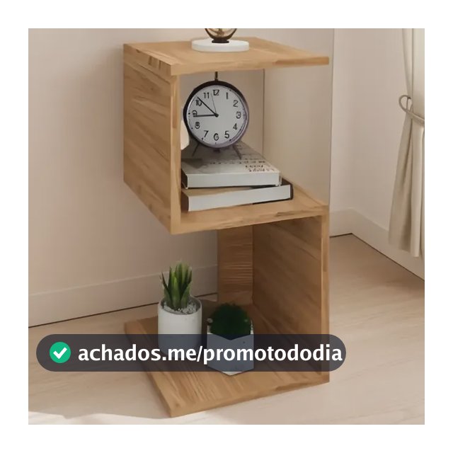 Mesa De Cabeceira Nicho De Mdp Mesinha Quarto Sala Decoração Brovália Marrom