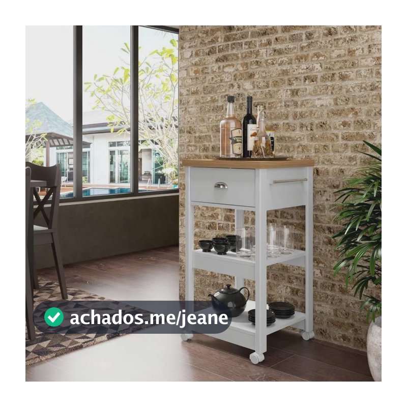 Balcão Fruteira Galão Água Ditália Ba-130 Cor:branco Branco Branco