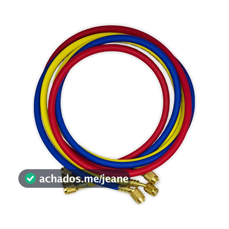 Kit Mangueira Manifold VRX 1,8m Gás R134A 3 Peças Alta Pressão