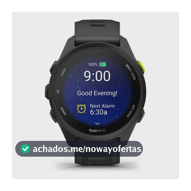 Garmin Relógio Forerunner 70 Preto- 42mm Com Monitor Cardíac Preto 42mm