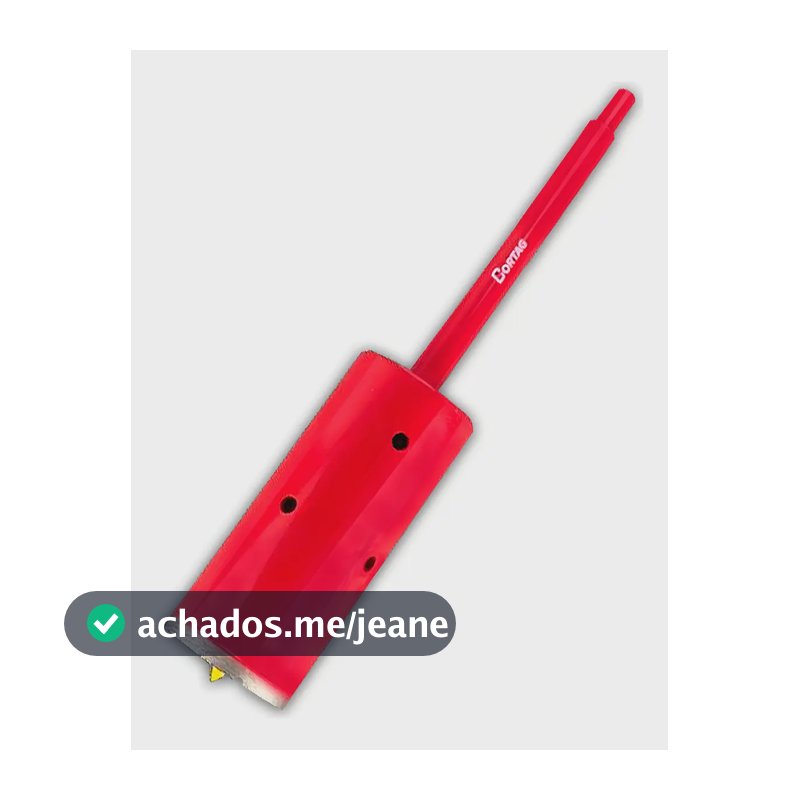 Serra Copo Cortag 65mm Vermelha Com Haste E Pino Guia