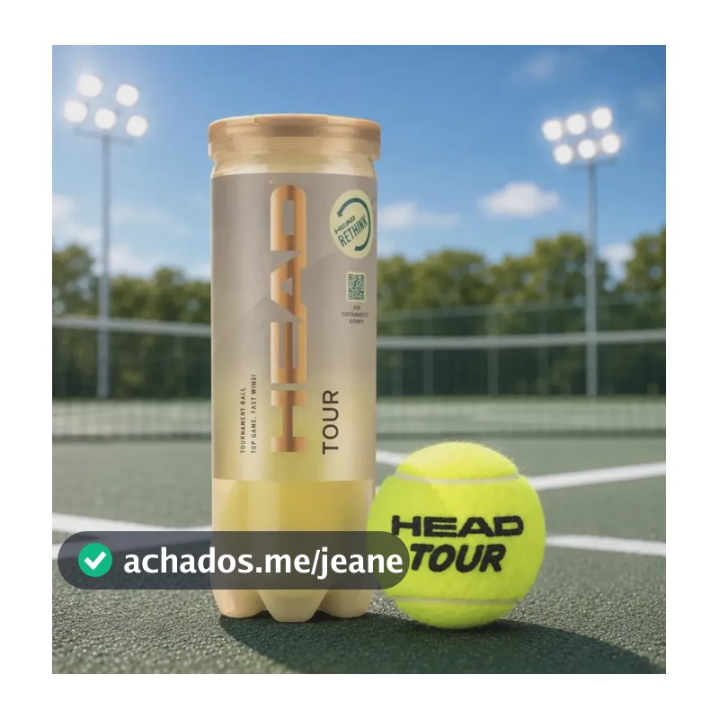 Bola De Tênis Head Tour - Tubo Com 3 Bolas