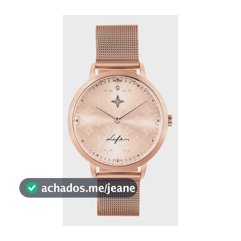 Relógio Life Conquistas Feminino Aço Rosé Rosé