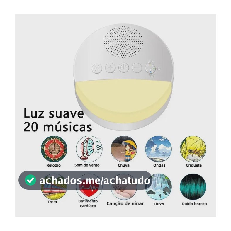 Aparelho De Som Bebês Ninar Relaxante Dormir Para Quarto