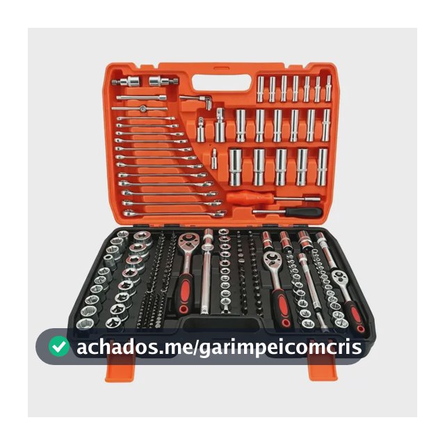 Jogo Soquetes Catracas Ferramentas Kit Chave 216 Peças Aço Cromo Vanádio CR-V Maleta Caixa Vermelho Encaixe 1/2 1/4 Reversível Mecânico Manuais Catraca Soquete Chaves Allen Bits Completo Profissional
