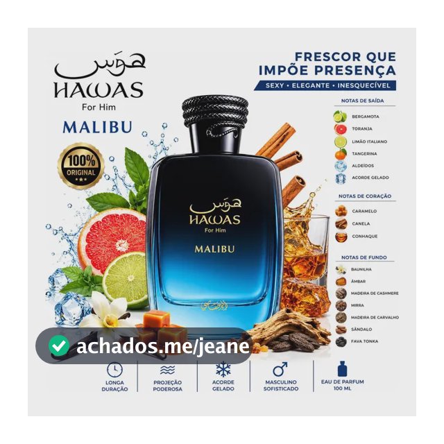 Perfume Masculino Rasasi Hawas Malibu Edp 100 Ml