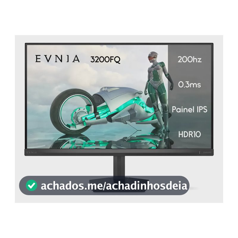 Monitor Gamer Phillips de 23.8" Full HD IPS com 200Hz