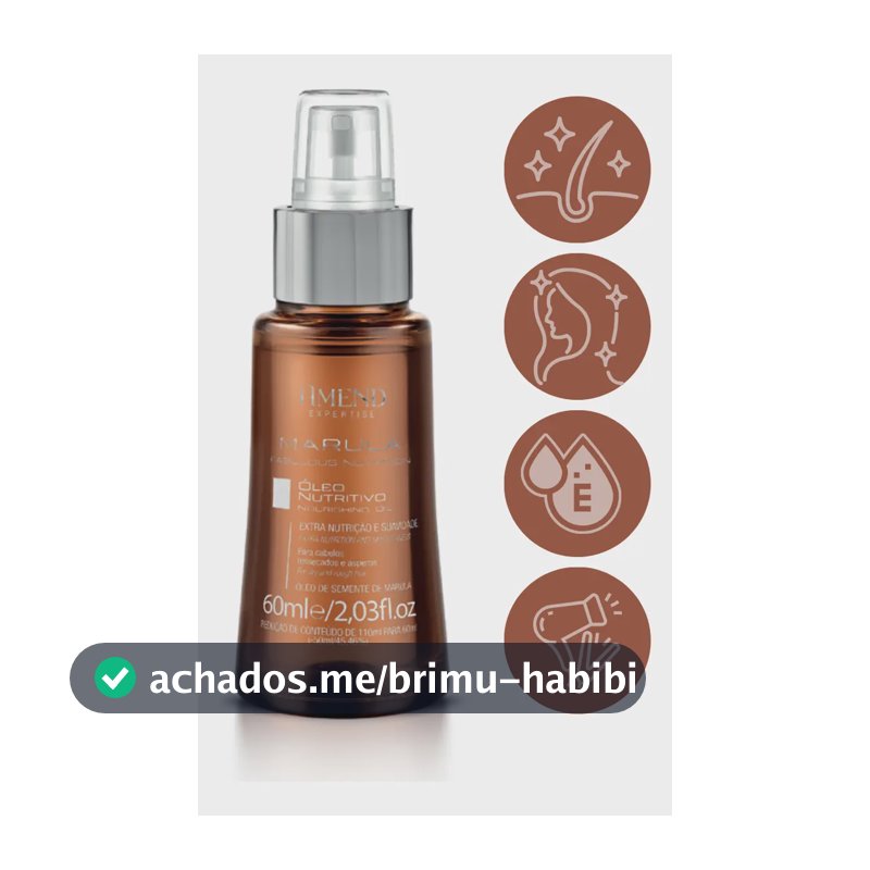 Óleo Amend Nutritivo Marula Fabulous Nutrition 60ml