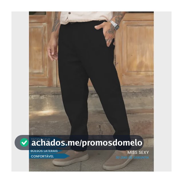 Calça Linho Masculino Social Casual C/bolsos Tecido Premium