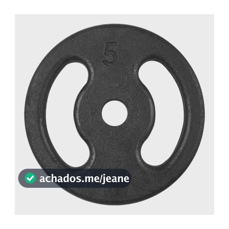 Anilha Pintado 5kg Preto