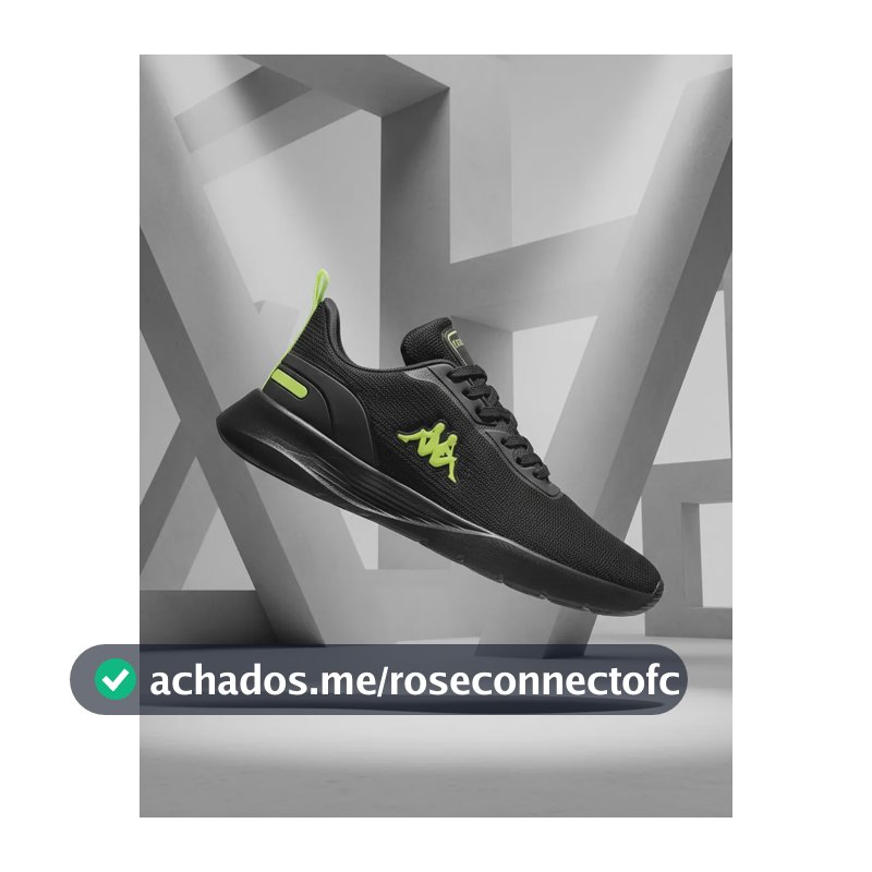Tenis Kappa Treviso Original Unissex Confortável Academia Preto-amarelo-limão 41 Br