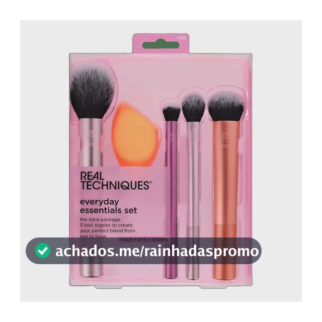 Kit Real Techniques Everyday Essentials (5 Produtos) Blz