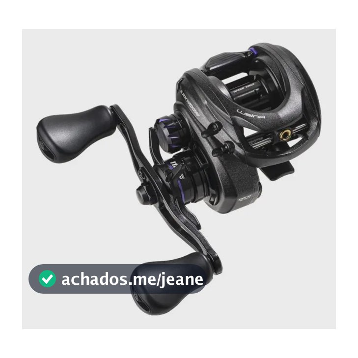 Carretilha Marine Sports Lubina Black Widow GTX 9.5:1 Direita Perfil Baixo