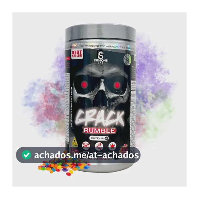 Pré Treino Crack 300g - Demons Lab Sabor Yellow Madness Yellow Madness
