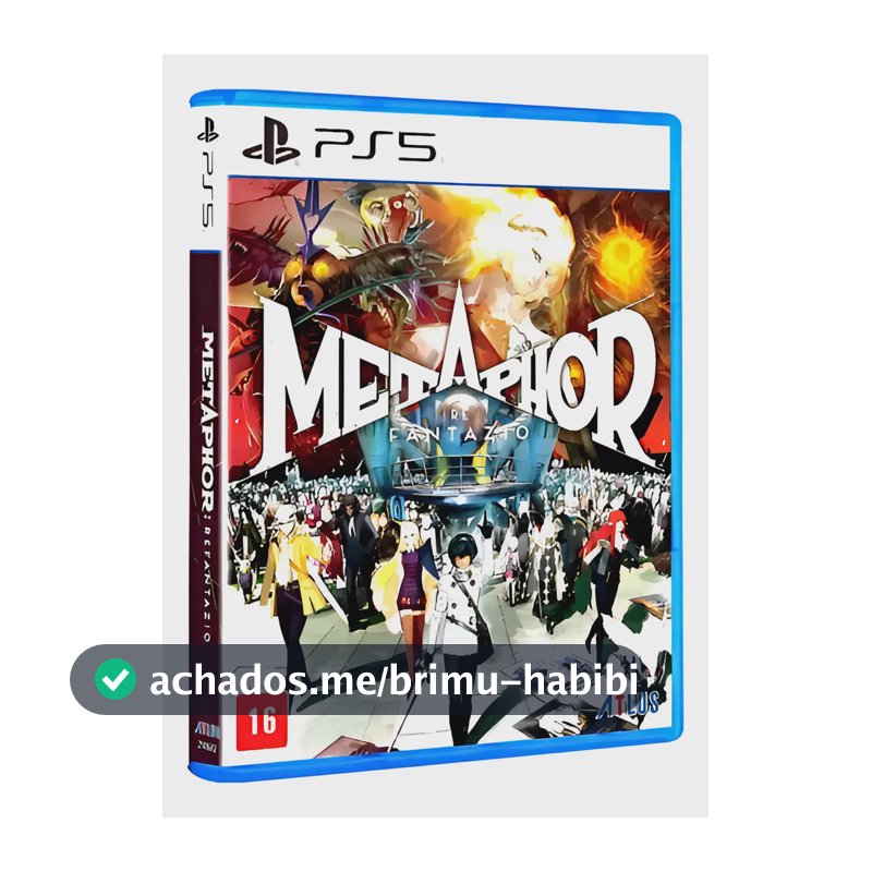 Jogo Ps5 Metaphor Refantazio Rpg Mídia Física E