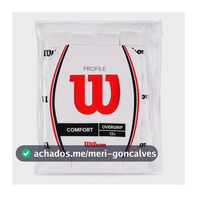 Overgrip Wilson Profile Pro Pack Branco Com 12 Unidades