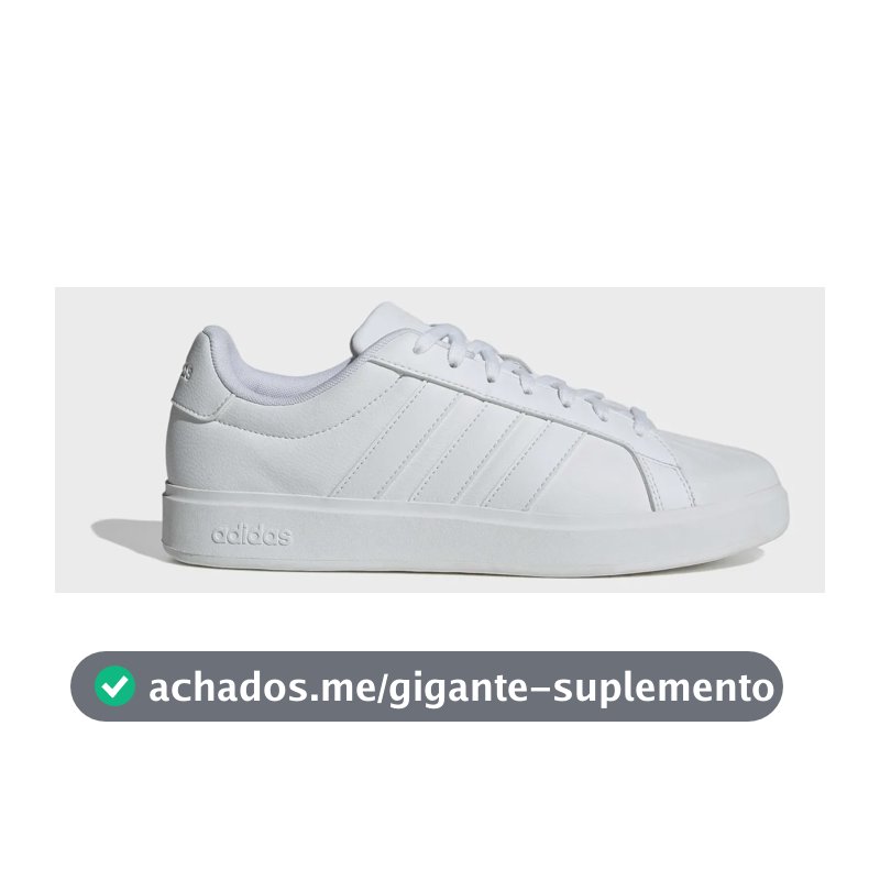 Tênis Masculino Streettalk adidas Ftwwht Ftwwht Ftwwht Liso 39 Br