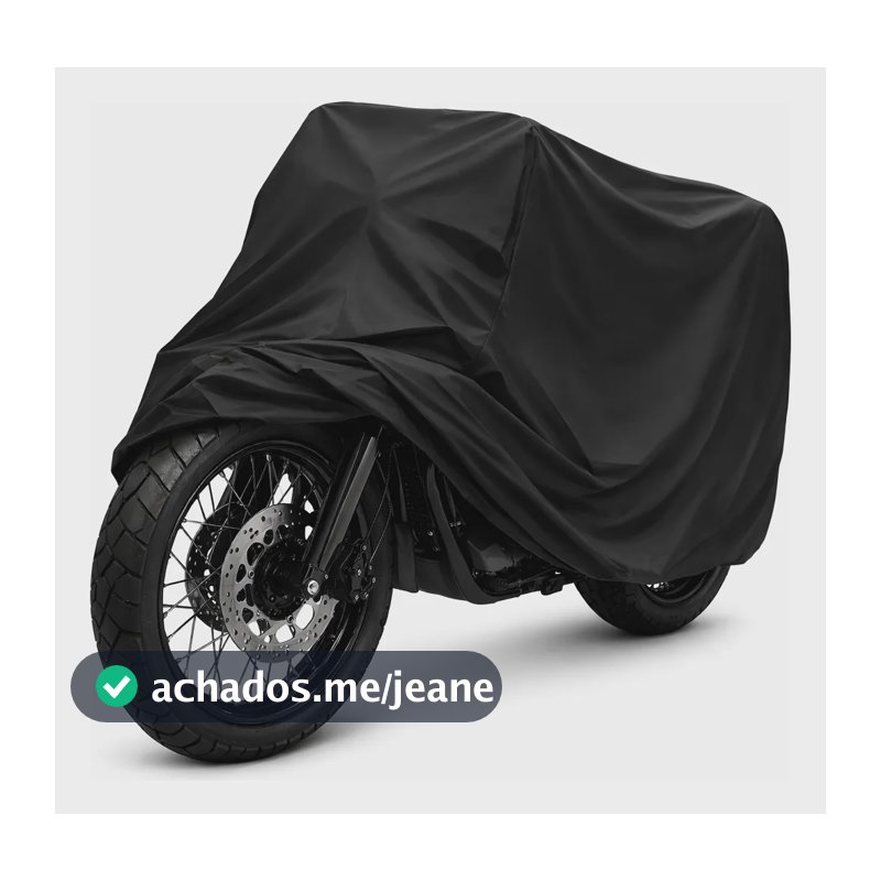 Capa Cobrir Moto Térmica Uv Protetora Sol Chuva Impermeável Preto Xre 190