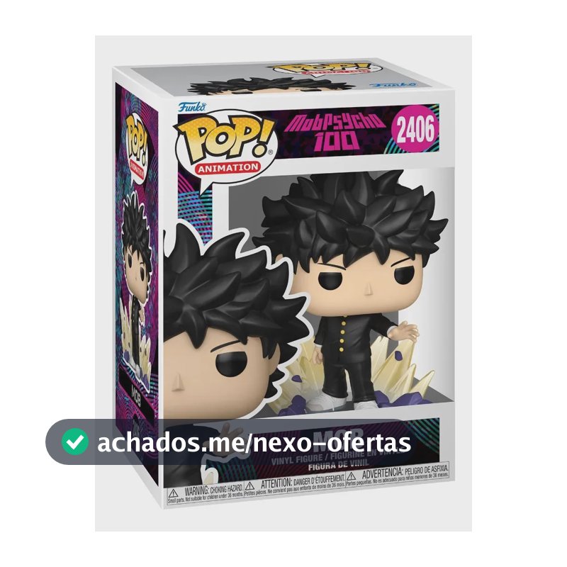 Boneco Funko Pop! Mob Psycho 100 - Mob com Chase