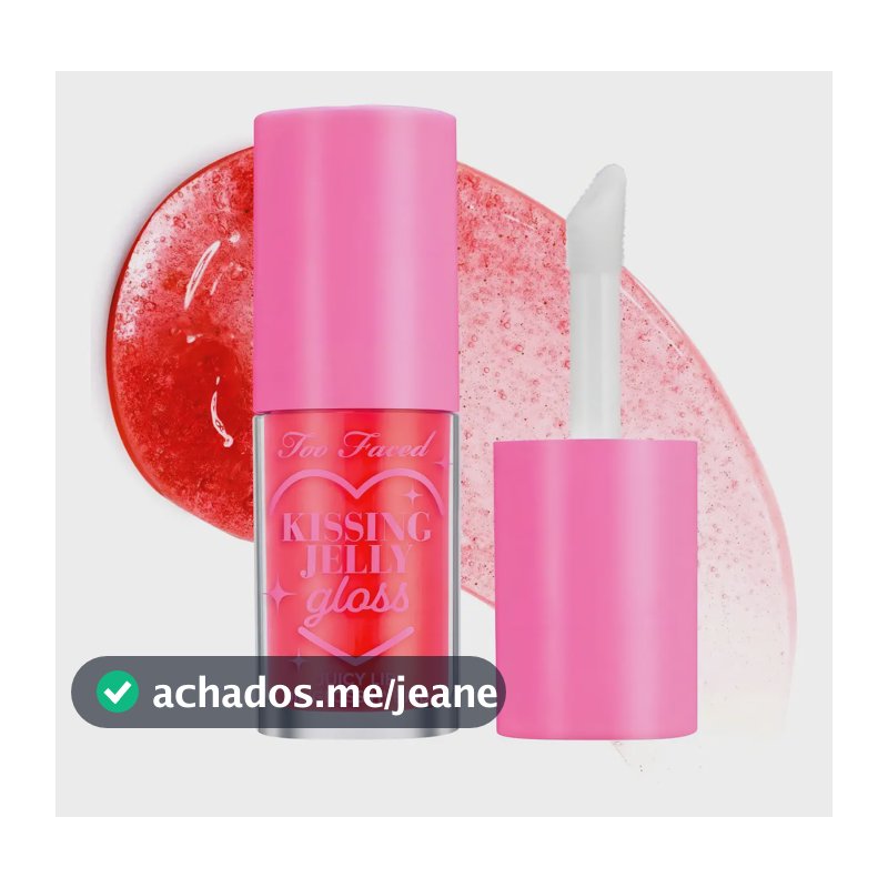 Too Face Kissing Jelly Lip Oil Gloss Juicy Lip Oil Acabado Brillante Color Sour Watermelon