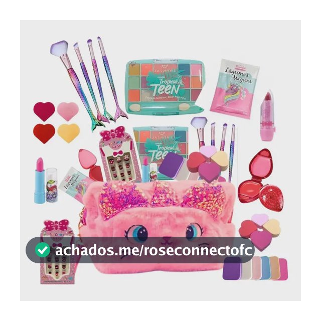 Kit Maquiagem Infantil Maleta Com Batom, Sombra E Gloss