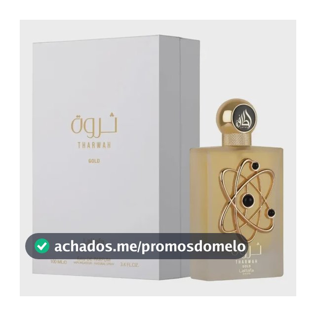 Perfume Tharwah Gold Lataffa Feminino 100ml Eau De Parfum