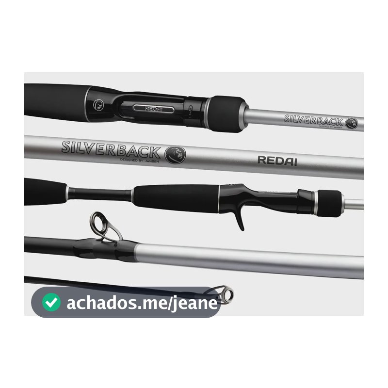 Vara Carretilha Silverback 1,80mts 8-14lbs Sbs1460 1p Redai Preto/prata