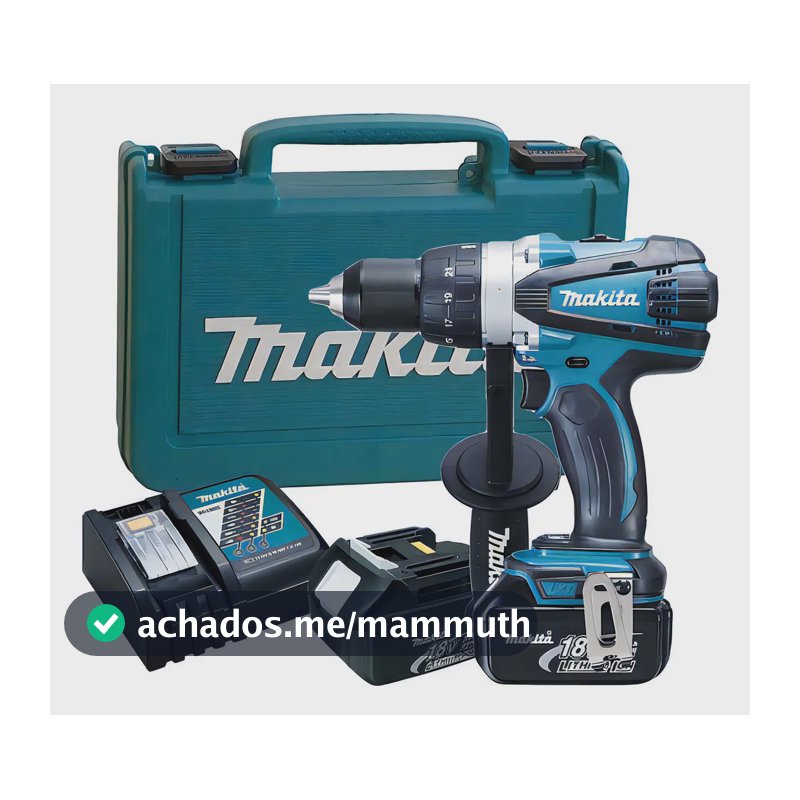 Parafusadeira Furadeira 18v Ddf458rfe - Makita
