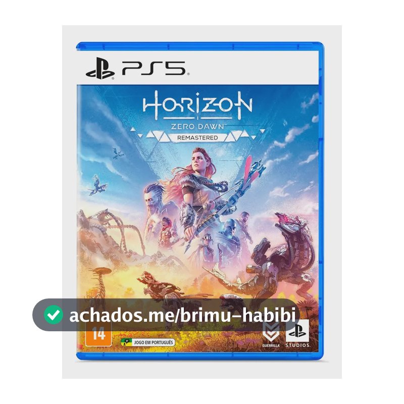 Jogo Horizon Zero Dawn Remastered Playstation 5 Mídia Física