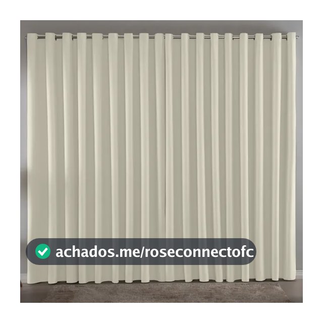 Cortina Blackout Em Tecido Grosso 2,80x2,30 Com Bainha