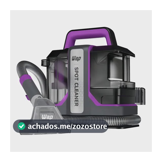 Extratora de Sujeira Portátil WAP Spot Cleaner W3 Borrifa Esfrega e Extrai 1450W de Potência e Bico de Autolimpeza