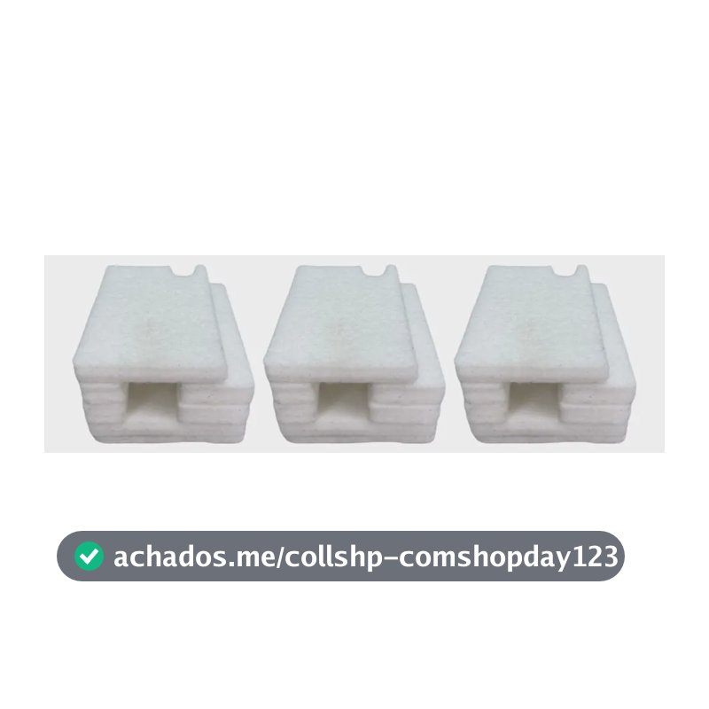 Kit 03 Almofada Esponja Feltro L3110 L3150 L3250 L5190 L5290