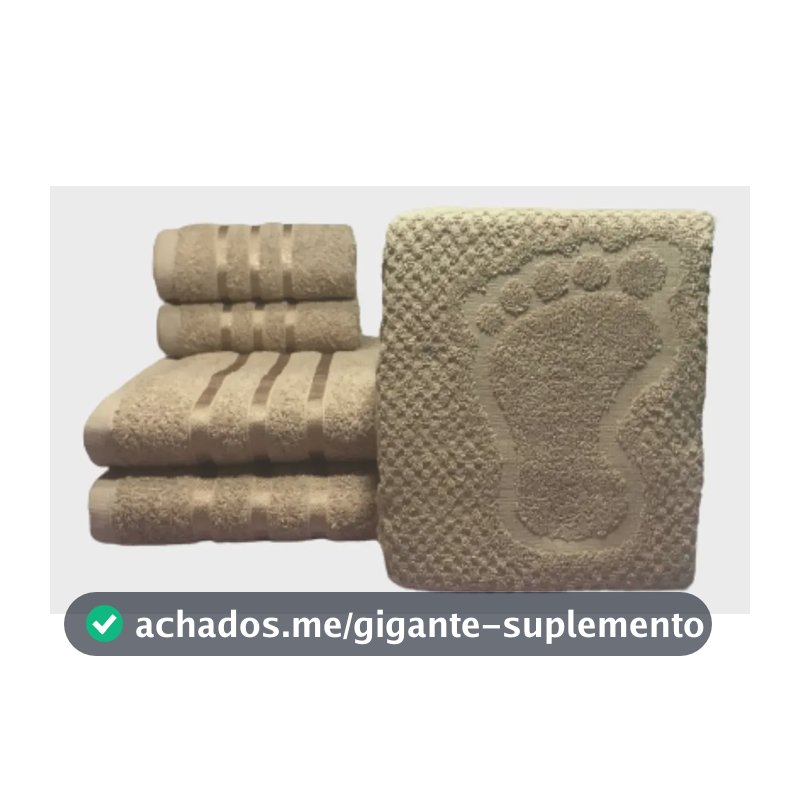 Jogo Kit C/ 5 Toalhas: 2 Banho + 2 Rosto + 1 Tapete Piso Top Bege