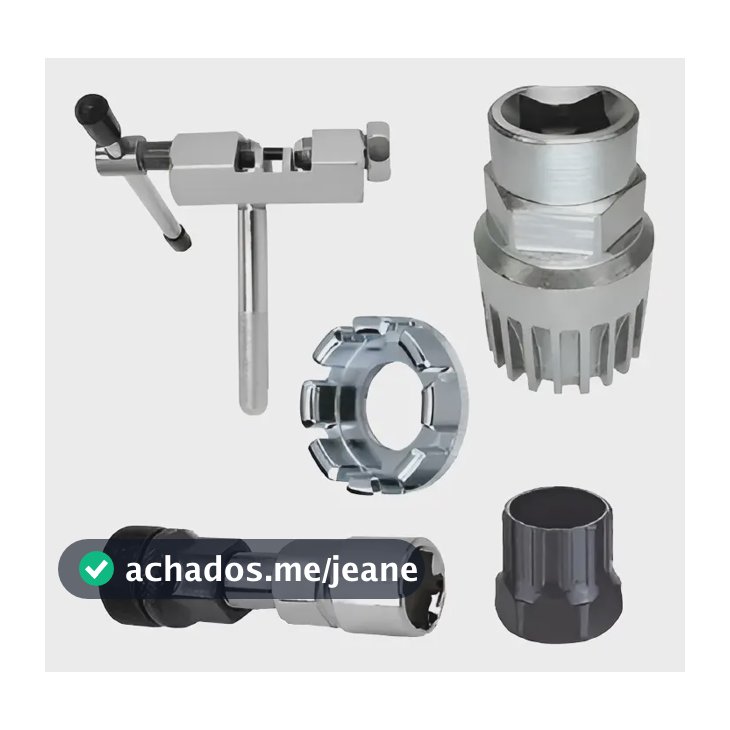 Kit Ferramenta Bike Extrator Pedivela Catraca Saca Corrente