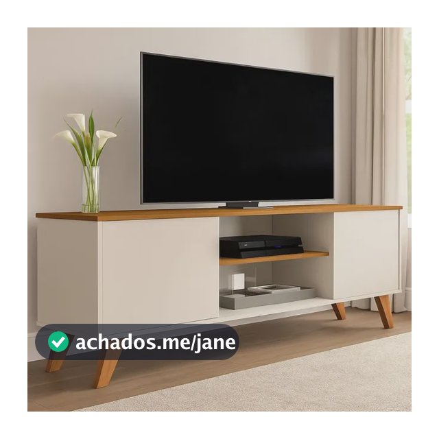 Rack Sala Estante Tv 58 Polegadas Home Bancada Helena