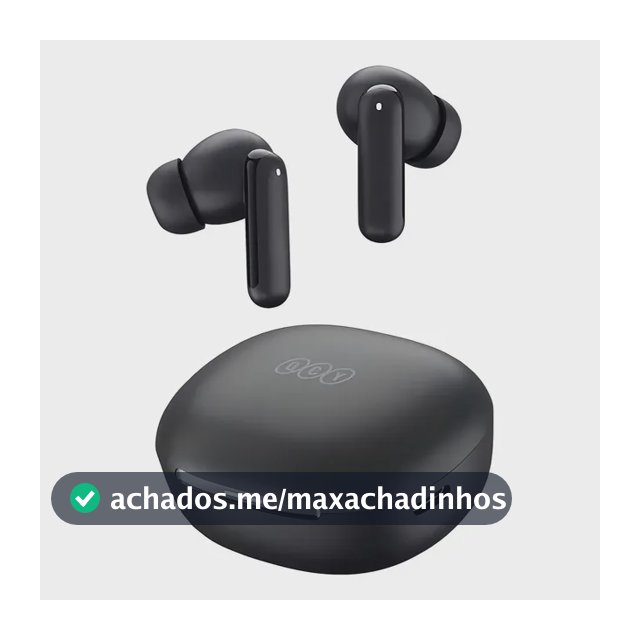 Fone QCY N30 ANC Bluetooth 5.4 Cancelamento De Ruído IPX4 Cor Preto