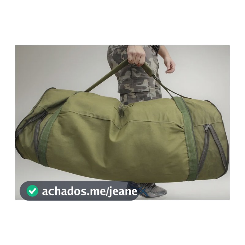 Saco V.o. Militar T11 Grande Reforçada Padrão Exército Sacol Verde Militar