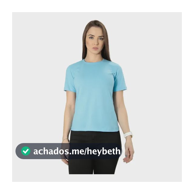 Camiseta Feminina Básica 100% Algodão Caimento Perfeito