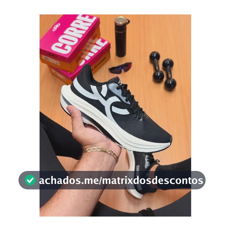 Tenis Olympikus Corre Masculino Feminino 34 Ao 43 Envio 24h Preto/branco Corre 42 Br