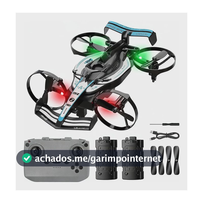 Brinquedo 2 Em 1: Carro De Drift Com Controle Remoto Branco