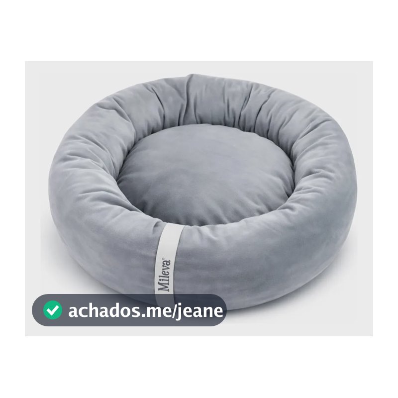 Cama Gato Cachorro Caminha Pet Redonda Ninho Macia 50x50cm Cor Cinza Touch